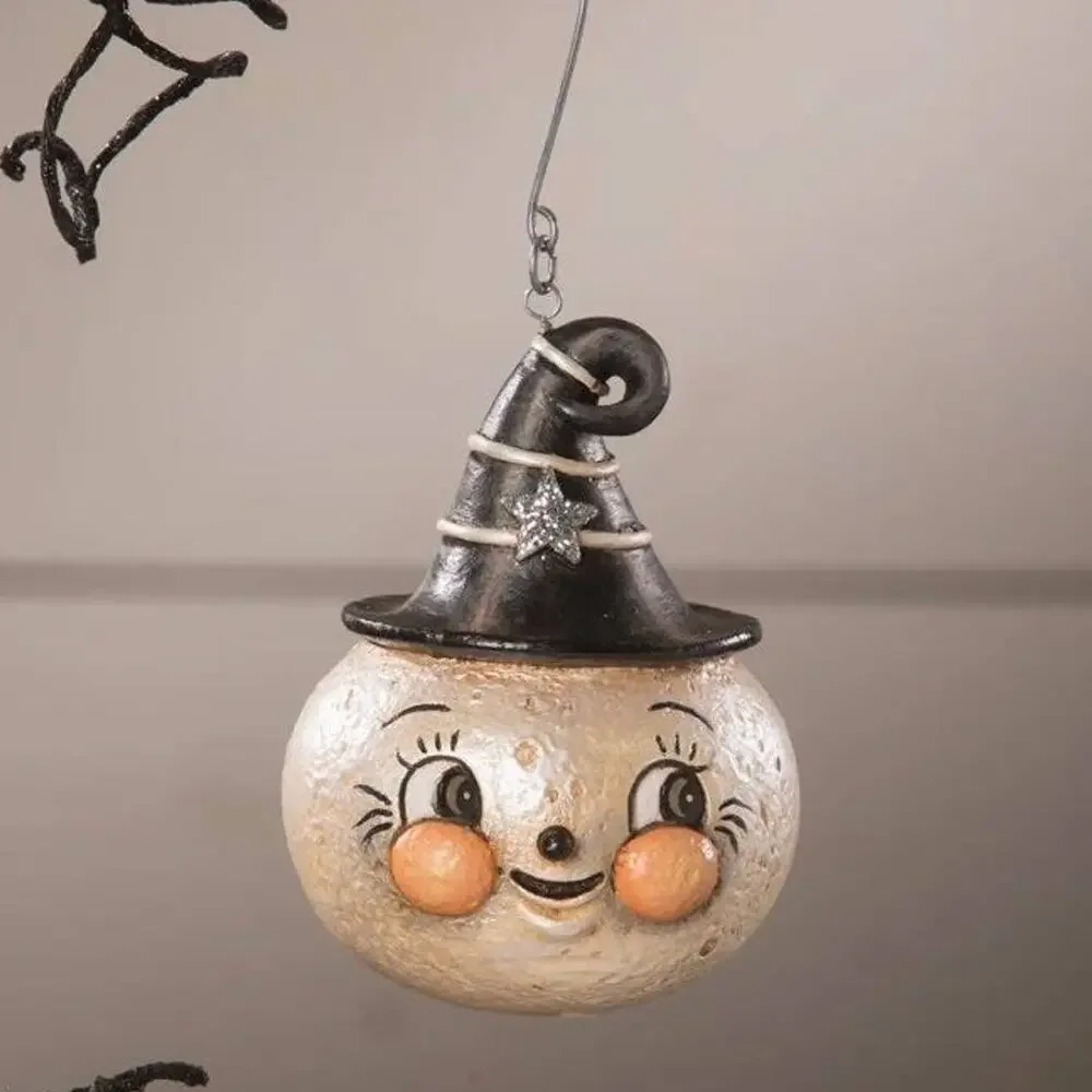 Bethany Lowe Johanna Parker Full Wanda Luna Moon Halloween Ornament NEW
